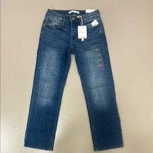 Dark Wash KanCan Slim Straight Jeans